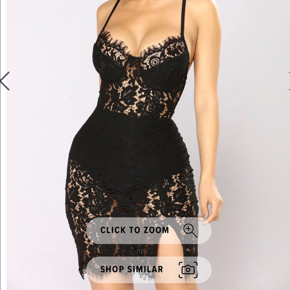 Like new sold out Fashion Nova lace dress!